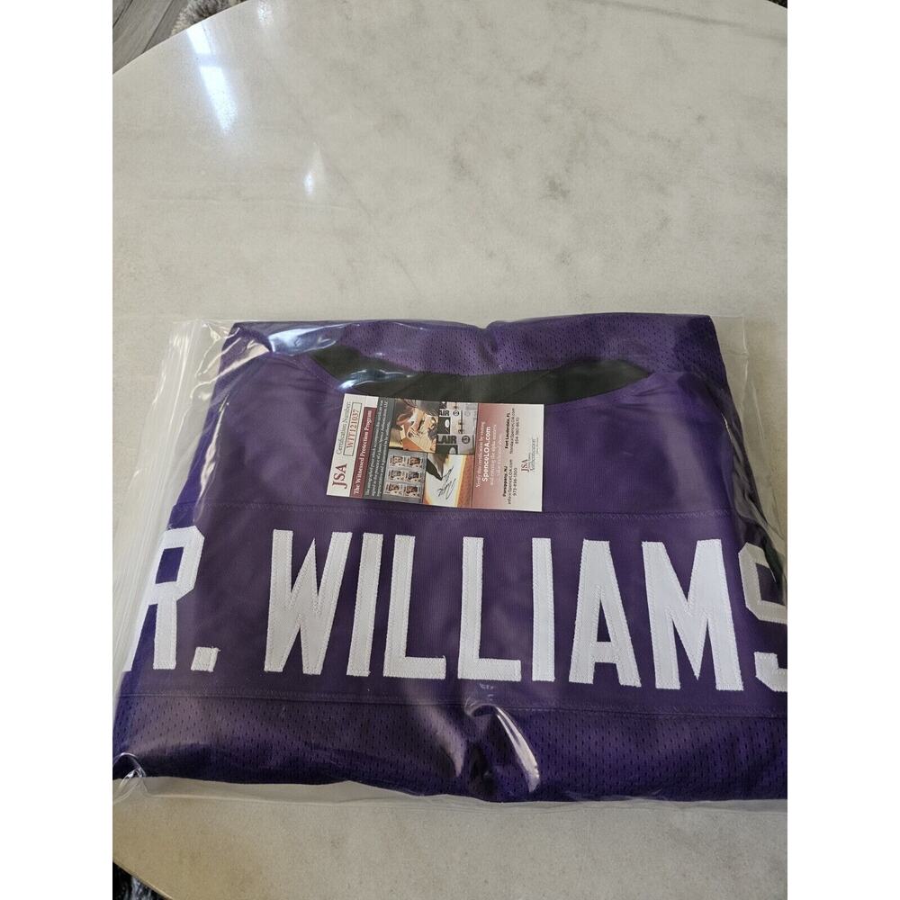 Ricky Williams Autographed/Signed Jersey JSA COA Purple Custom Jersey - Picture 6 of 7